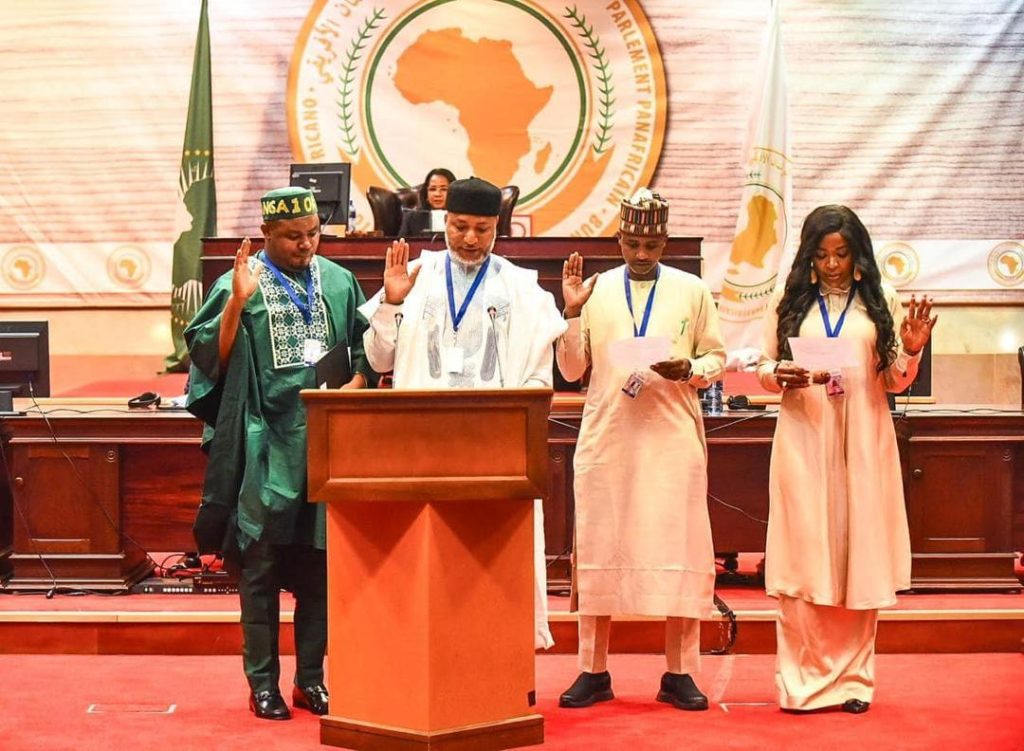 NIGERIAN LAWMAKERS INAUGURATED AS MEMBERS OF THE PAN-AFRICAN PARLIAMENT
